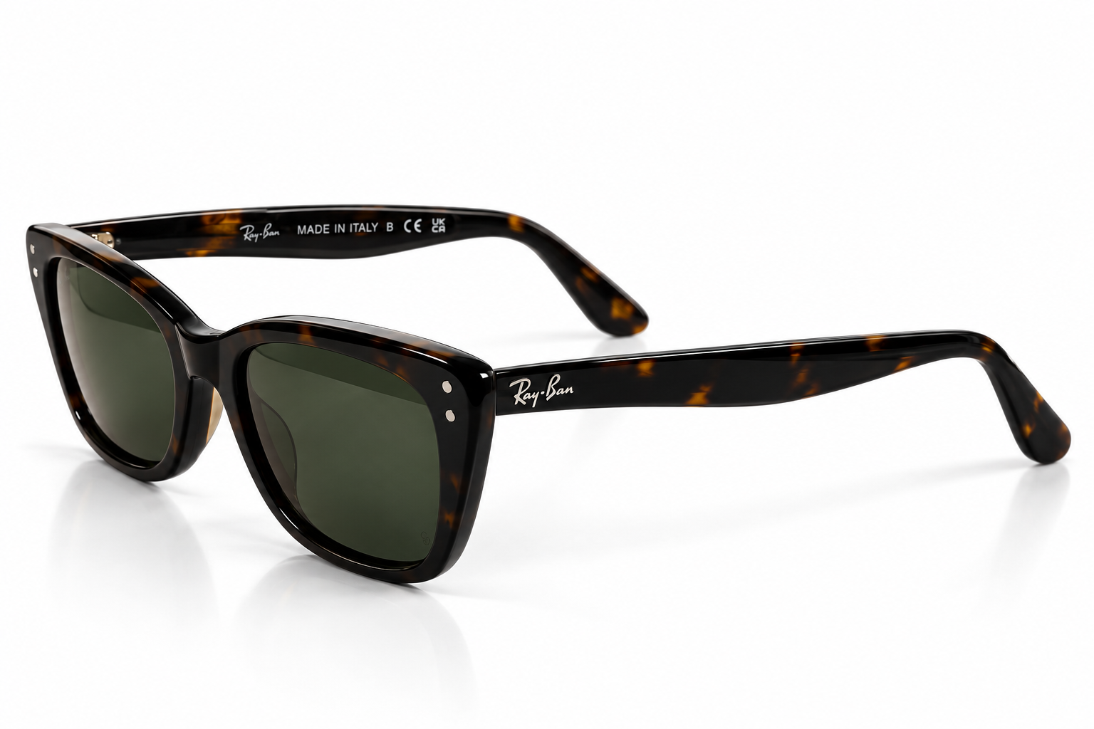 Ray-Ban RB2299 Lady Burbank Polished Havana / Green