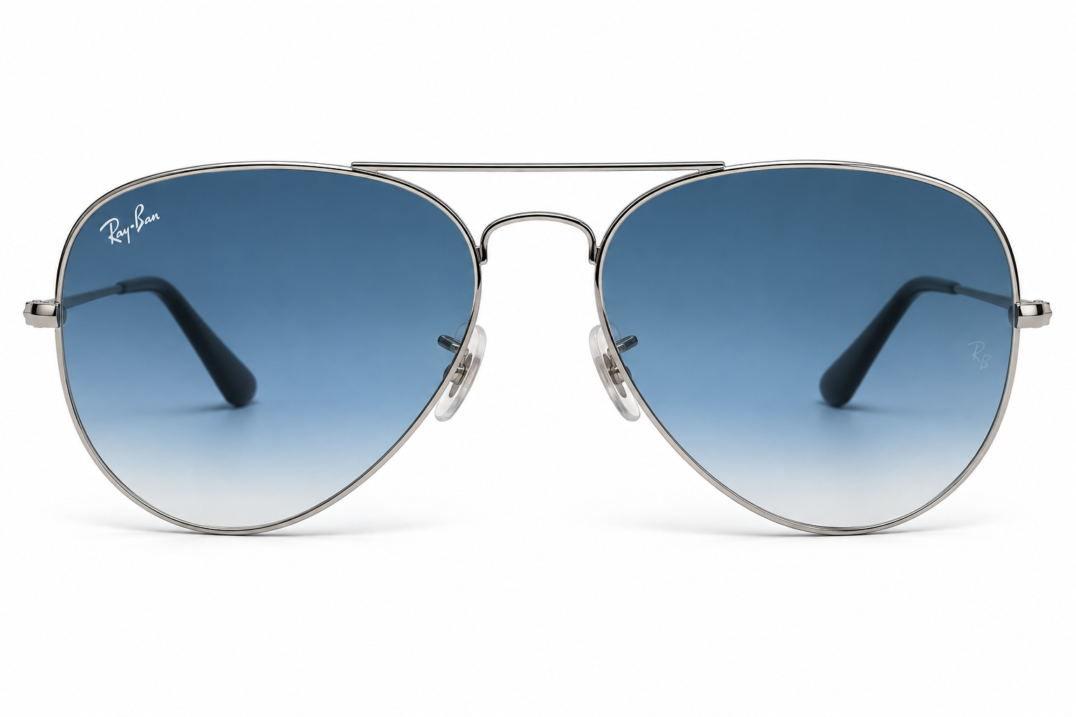 Ray-Ban RB3025 Aviator Large Metal Silver / Light Blue Gradient