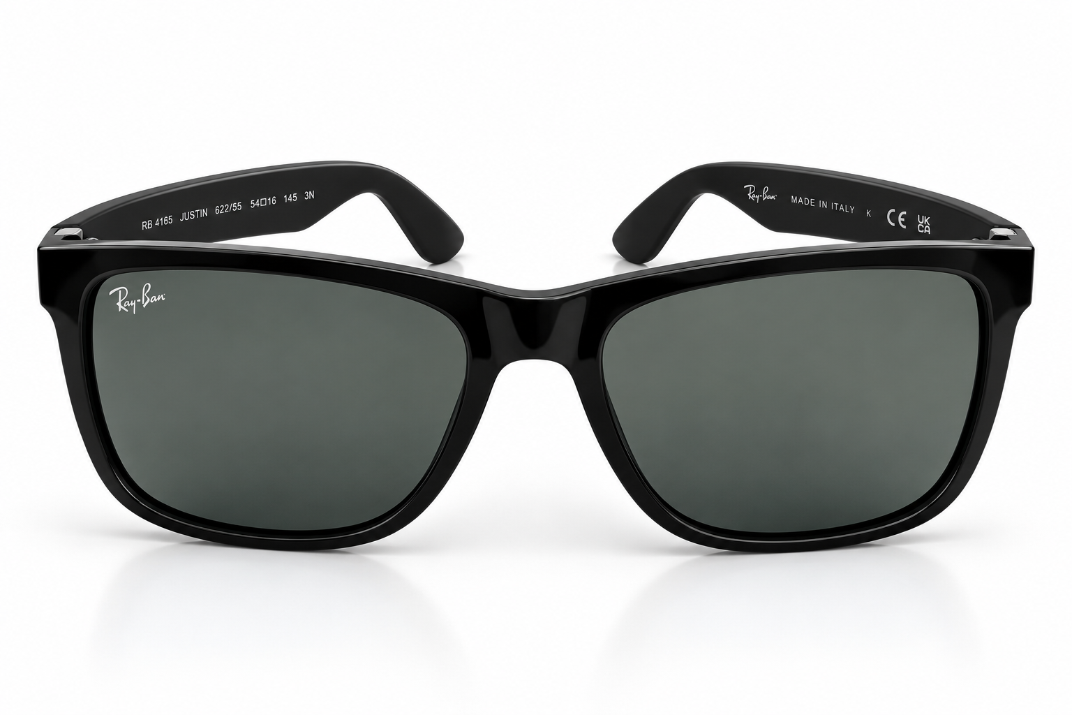 Ray-Ban RB4165 Justin Black Dark / Green