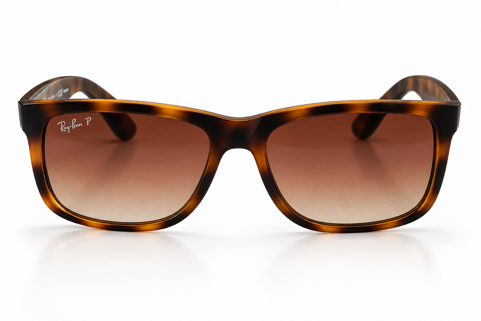 Ray-Ban RB4165 Justin Matte Havana Brown & Grey Polarized