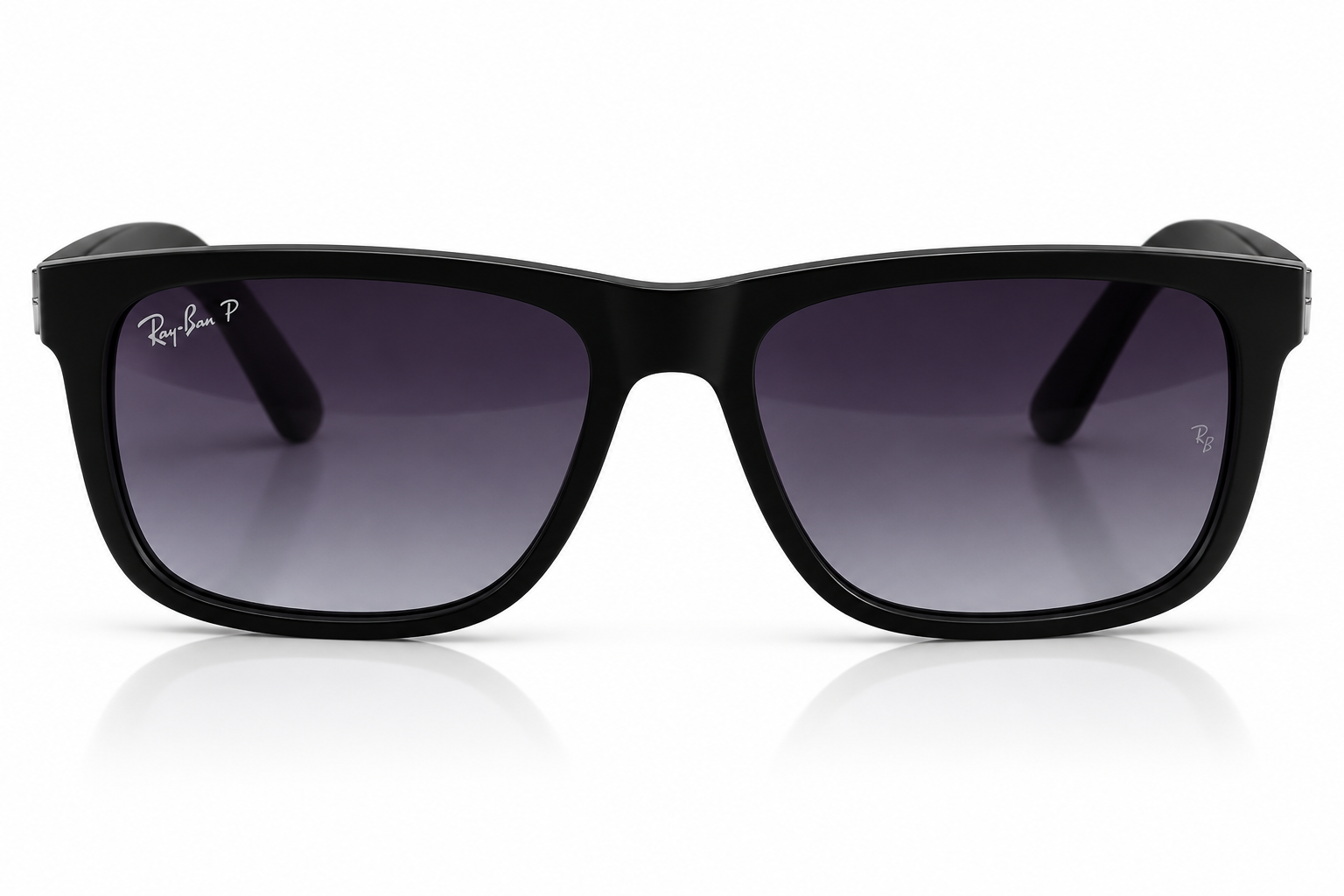 Ray-Ban RB4165 Justin Matte Rubber Black / Light Grey Gradient