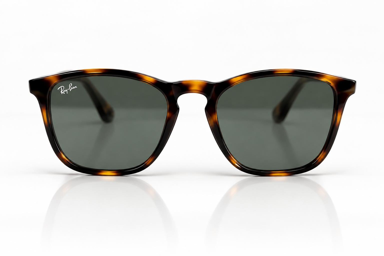 Ray-Ban RB4187 Chris Light Havana / Dark Green
