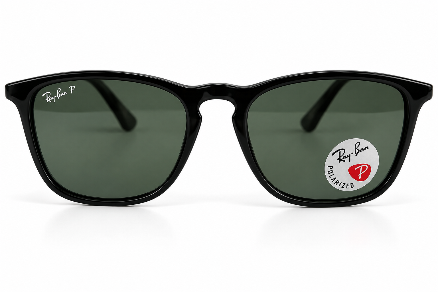 Ray-Ban RB4187 Chris Polished Black / Green